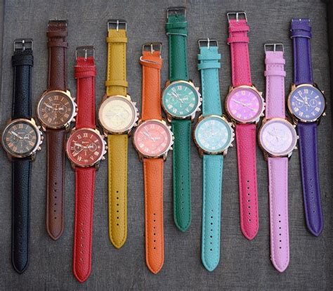 watches with different color bands